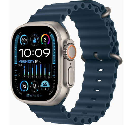 Смарт-часы Apple Watch Ultra 2 GPS + Cellular, 49mm Titanium Case with Blue Ocean Band