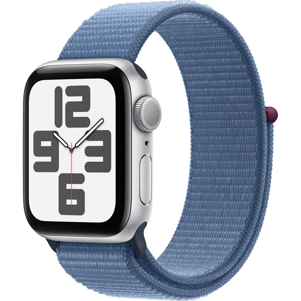 Смарт-часы Apple Watch SE 2 GPS 40mm Silver Aluminium Case with Winter Blue Sport Loop (MRE33QP/A) UA