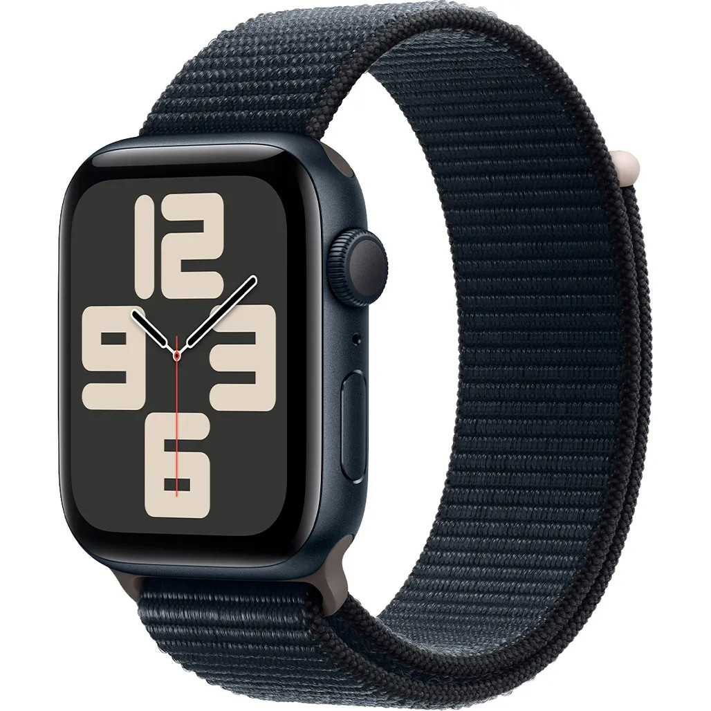 Смарт-часы Apple Watch SE 2 GPS 44mm Midnight Aluminium Case with Midnight Sport Loop (MREA3) UA