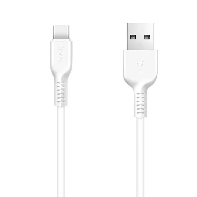Кабель синхронізації Hoco X13 Easy Charged USB - USB Type-C 1m White (D23104)