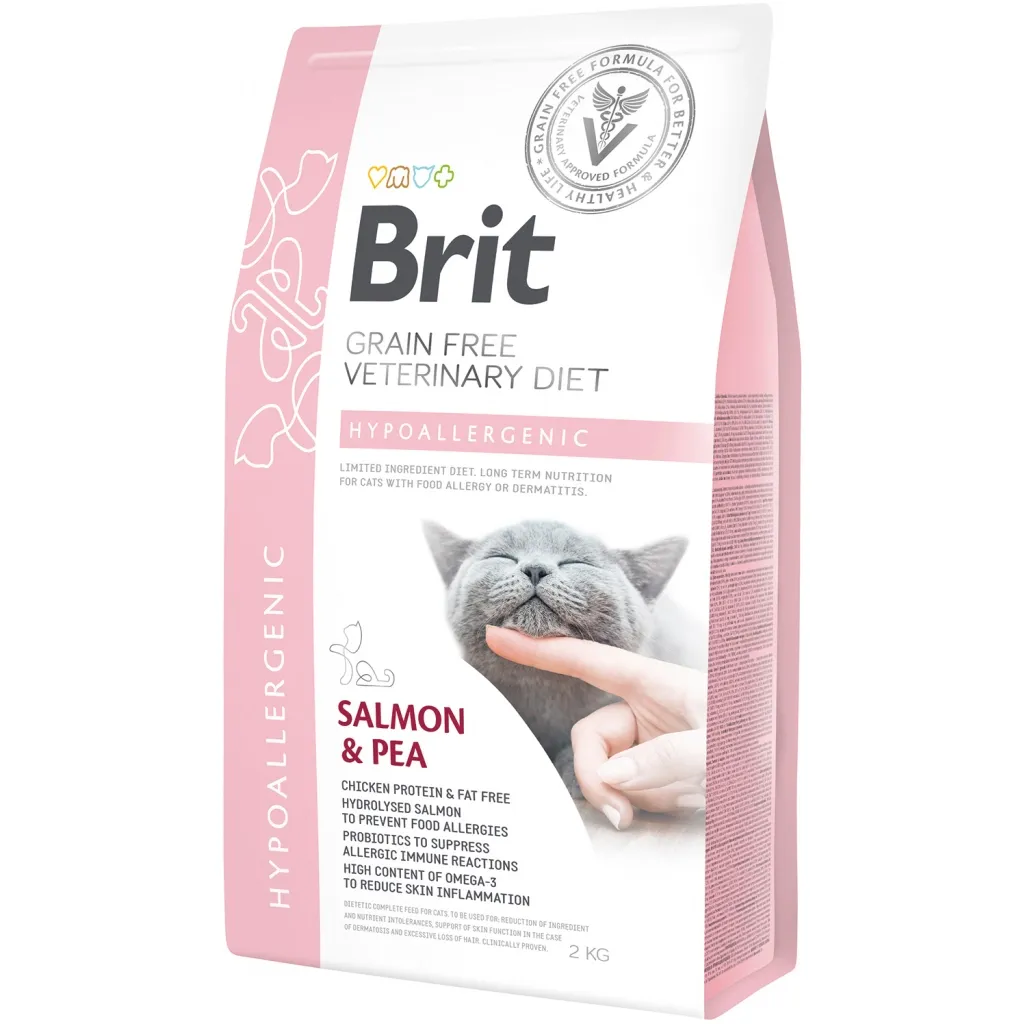 Сухий корм для котів Brit GF VetDiets Cat Hypoallergenic 2 кг (8595602528370)