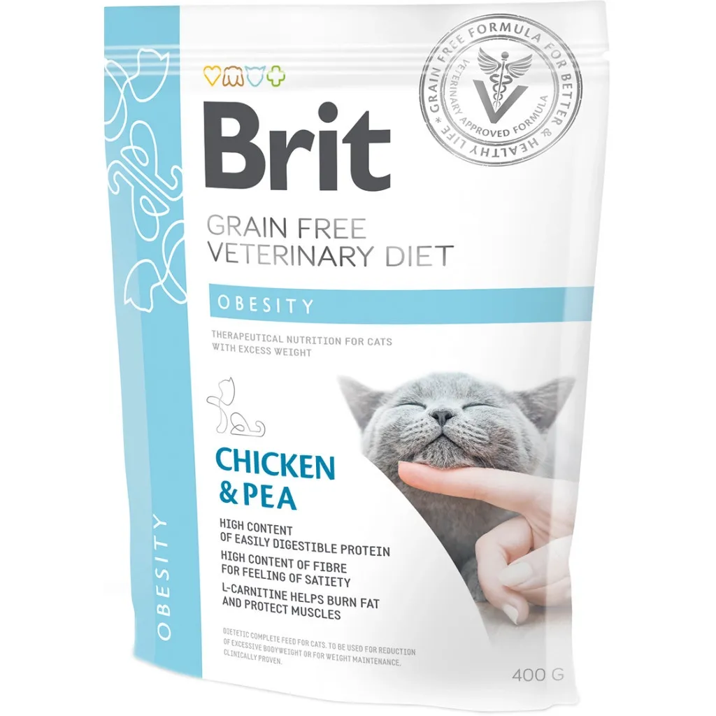 Сухий корм для котів Brit GF VetDiets Cat Obesity 400 г (8595602528486)