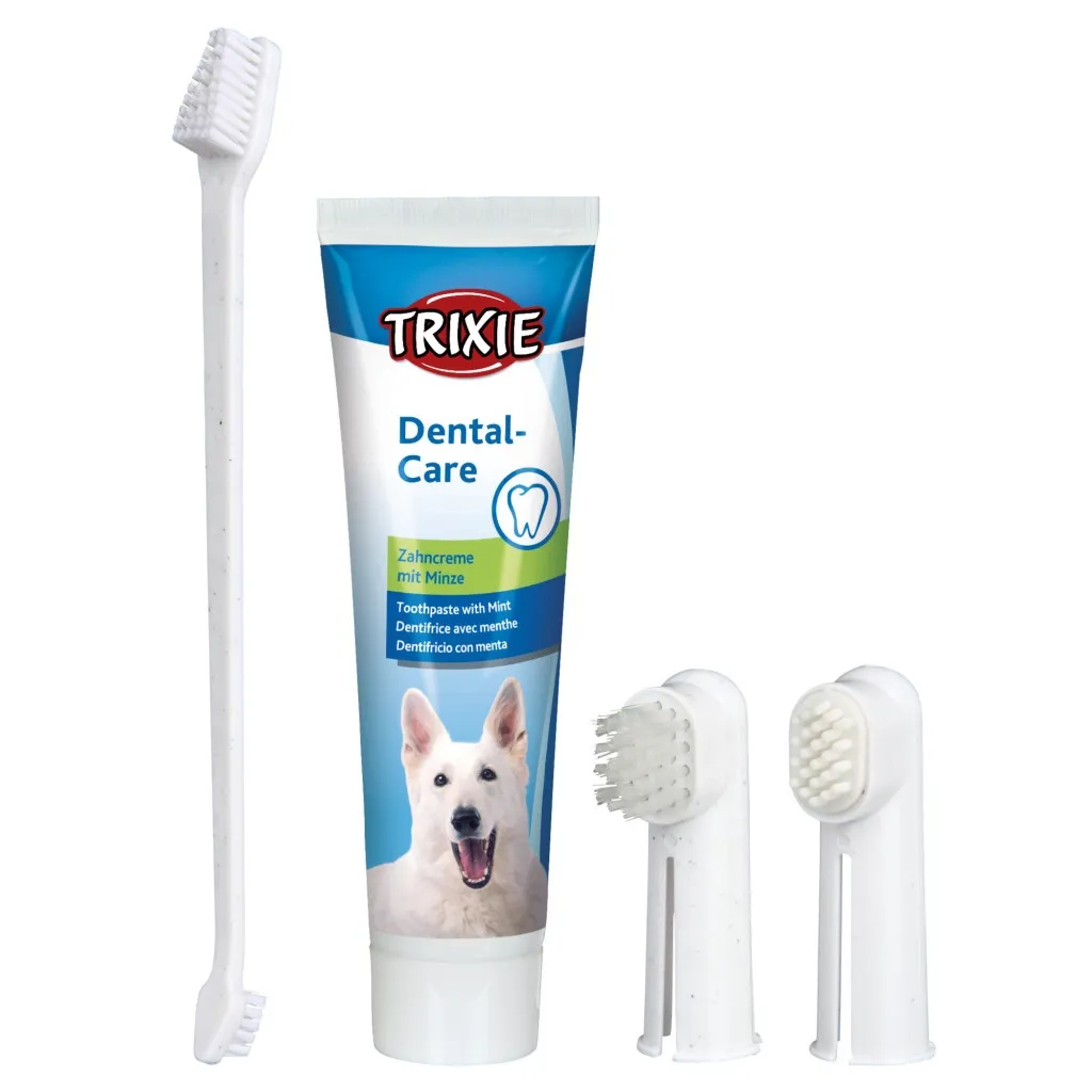 Зубна паста для тварин Trixie з щіткою собак (4011905025612)