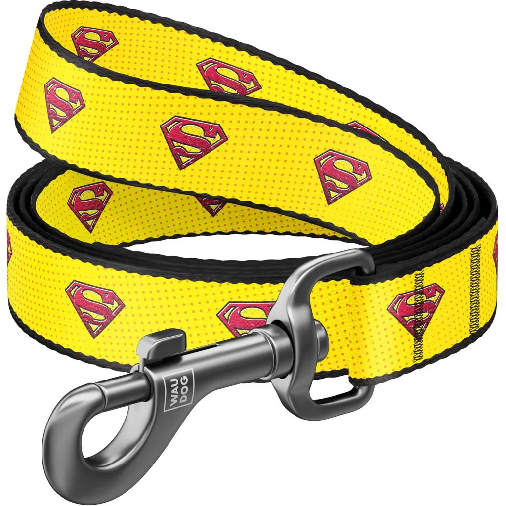 Повідок для собак WAUDOG Nylon "Супермен 2" S Ш 15 мм (0115-2014)