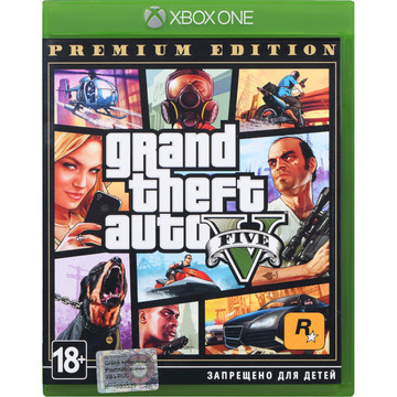 Игра  Grand Theft Auto V Premium Online Edition  [Xbox One, Blu-Ray диск]