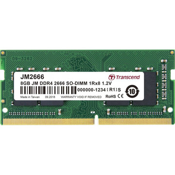 Оперативная память SoDIMM DDR4 8GB 2666 MHz Transcend (JM2666HSG-8G)