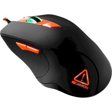 Мишка Canyon Eclector CND-SGM03RGB Black/Orange USB