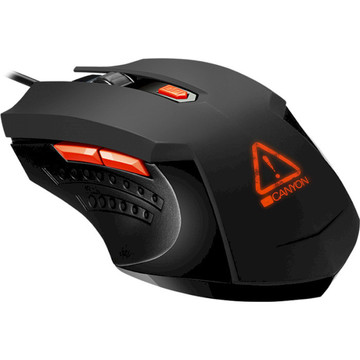 Мышка Canyon Star Raider CND-SGM01RGB Black/Orange USB