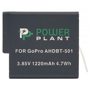 Акумулятор для фото-відеотехніки PowerPlant для GoPro AHDBT-501 1220mAh (CB970124)
