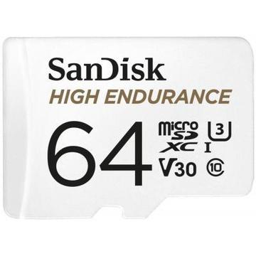 Карта пам'яті  SanDisk 64GB class 10 UHS-I U3 V30 High Endurance (SDSQQNR-064G-GN6IA)