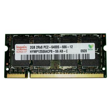 Оперативна пам'ять SoDIMM DDR2 2GB 800 MHz Hynix (HYMP125S64CP8-S6 / HMP125S6EFR8C-S6)