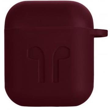 Аксесуар для навушників 2Е для Apple AirPods, Pure Color Silicone Imprint (1.5mm), Marsala