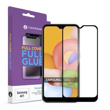 Защитное стекло и пленка  MakeFuture для Samsung Galaxy A01 SM-A015 Full Cover Full Glue, 0.25mm (MGF-SA01)