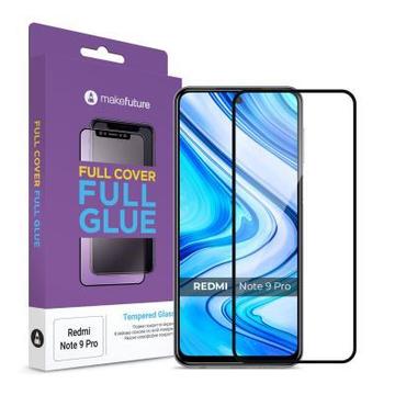 Защитное стекло и пленка  MakeFuture для Xiaomi Redmi Note 9 Pro Full Cover Full Glue, 0.25mm (MGF-XRN9P)