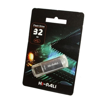 Флеш память USB Hi-Rali 32GB Rocket Series Silver USB 2.0 (HI-32GBVCSL)