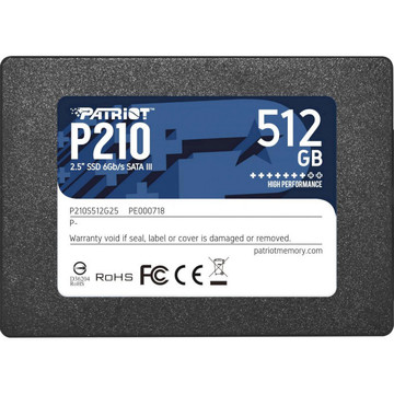 SSD накопитель Patriot 512GB P210 (P210S512G25)