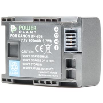 Акумулятор для фото-відеотехніки PowerPlant Canon BP-808 Chip (DV00DV1260)