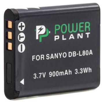 Акумулятор для фото-відеотехніки PowerPlant Sanyo DB-L80, D-Li88 (DV00DV1289)