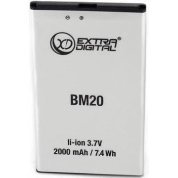 Акумулятор для мобільного телефону EXTRADIGITAL Xiaomi Mi2 (BM20) 2000 mAh (BMX6438)