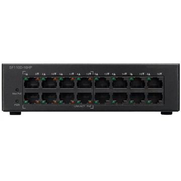 Комутатор Cisco SF110D-16HP-EU