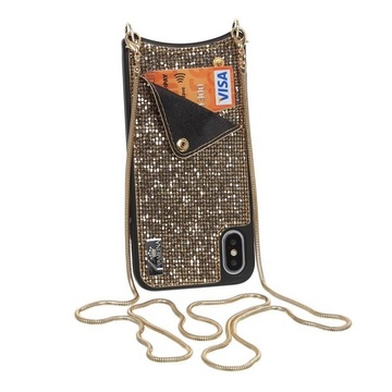 Чохол-накладка BeCover Glitter Wallet Apple iPhone Xs Max Gold (703622) (703622)