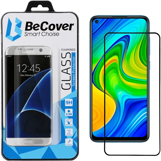 Захисне скло BeCover Xiaomi Redmi Note 9 / 10X Black (705140)