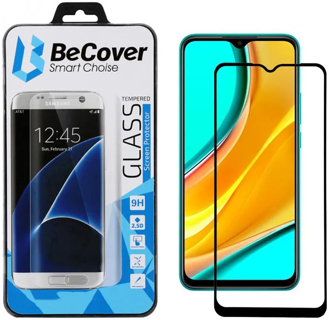 Захисне скло BeCover Xiaomi Redmi 9 Black (705112)