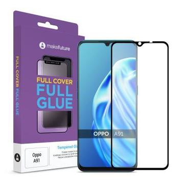 Захисне скло та плівка MakeFuture Oppo A91 Full Cover Full Glue (MGF-OPA91)