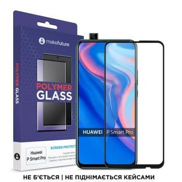 Защитное стекло и пленка  MakeFuture Huawei P Smart Pro Polymer Glass (MGP-HUPSP)