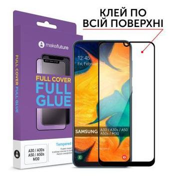 Захисне скло та плівка MakeFuture Samsung A30/A30s/A50/A50s/M30 Full Cover Full Glue (MGF-SA30/A50)