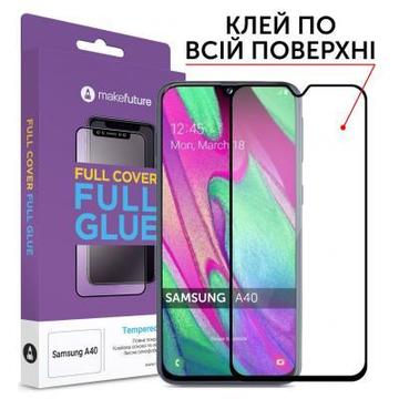 Захисне скло та плівка MakeFuture Samsung A40 (A405) Full Cover Full Glue (MGF-SA405)