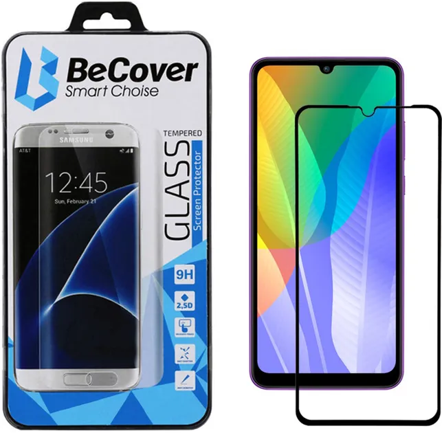 Захисне скло BeCover Huawei Y6p Black (705037)