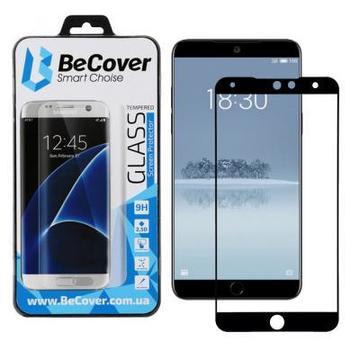 Защитное стекло и пленка  BeCover Meizu 15 Lite Black (702434)