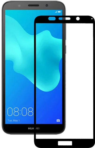 Защитное стекло BeCover Huawei Y5 2018 Black (702754)