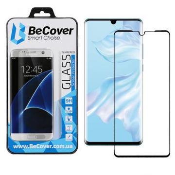 Защитное стекло и пленка  BeCover Huawei P30 Black (703437)