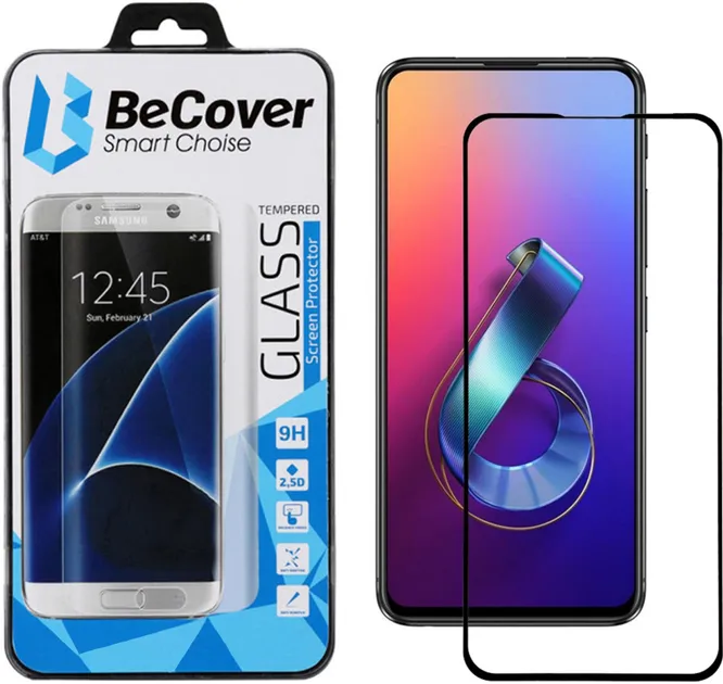 Защитное стекло BeCover ASUS ZenFone 6 ZS630KL Black (704617)