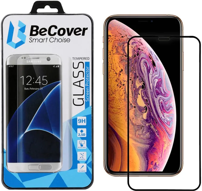 Защитное стекло BeCover Apple iPhone 11 Pro Max Black (704105)