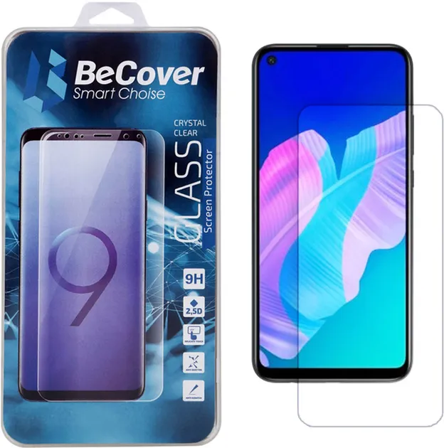 Защитное стекло BeCover P40 Lite E Crystal Clear Glass (704846)