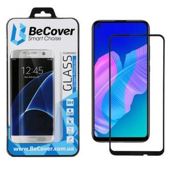 Защитное стекло и пленка  BeCover Huawei P40 Lite E Black (704825)