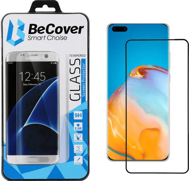 Захисне скло BeCover Huawei P40 Black (704830)