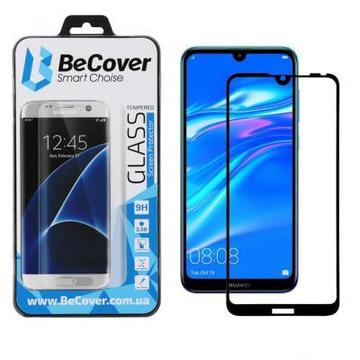 Захисне скло та плівка BeCover Huawei Y7 2019 Black (703299)