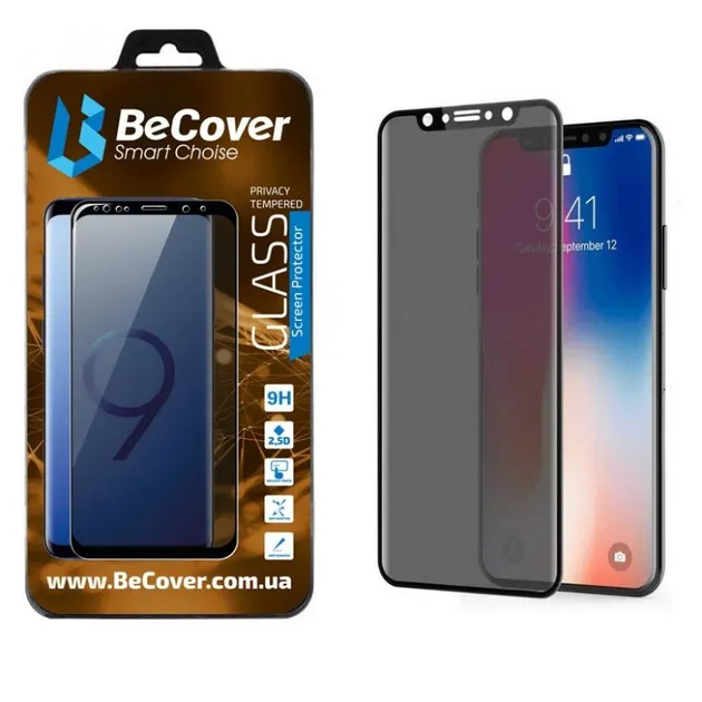 Защитное стекло BeCover Anti-spying Samsung Galaxy M10 SM-M105 Black (703918)