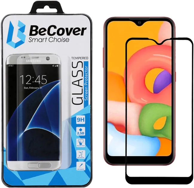 Захисне скло BeCover Samsung Galaxy A01 SM-A015 Black (704666)