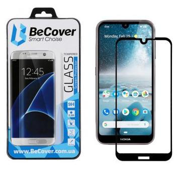 Защитное стекло и пленка  BeCover Nokia 4.2 Black (703896)