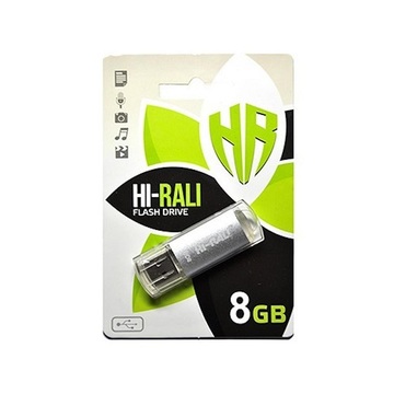 Флеш пам'ять USB Hi-Rali Rocket 8GB Series Silver (HI-8GBVCSL)