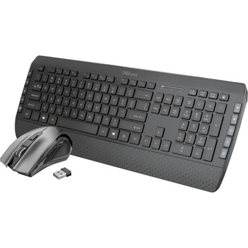 Комплект (клавіатура і мишка) Trust Tecla-2 WL Black