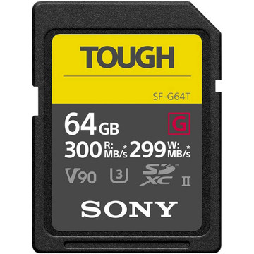 Карта пам'яті  Sony 64GB SDXC class 10 UHS-II U3 V90 Tough (SF64TG)