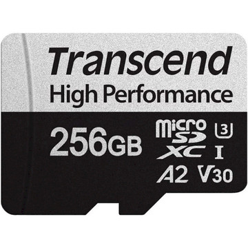Карта пам'яті  Transcend 256GB microSD class 10 UHS-I U3 A2 (TS256GUSD330S)
