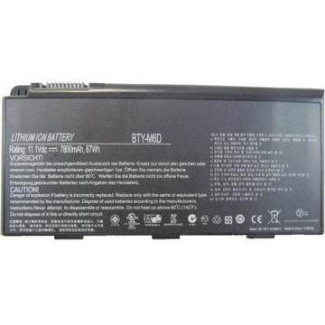 Акумулятор для ноутбука MSI MSI BTY-M6D 7800mAh 6cell 11.1V Li-ion (A47040)