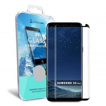 Защитное стекло и пленка  MakeFuture для Samsung S8 Plus Black 3D (MF3D-SS8PB)